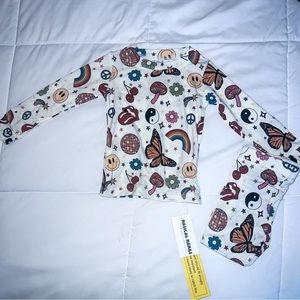 Disco Daydreamer Two Piece Long Sleeve Pajamas 18/24M NWT